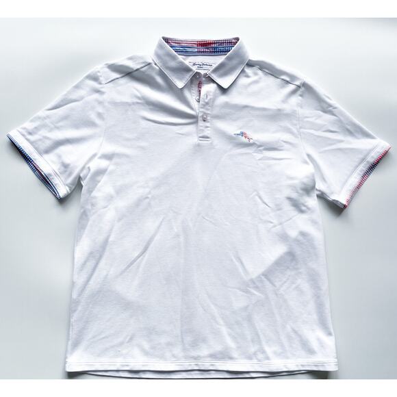 Tommy Bahama Summerlake Check IslandZone Five O'Clock Polo Shirt Size Large - Picture 1 of 8